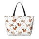 thumbnail image 2 of Fotbe Rabbit And Squirrel Bolsa de Viaje para Playa - Resistente al Agua, Bolsa Tote de Gran Capacidad y Ligera con 7 Bolsillos para Mujeres y Hombres, 2 of 7
