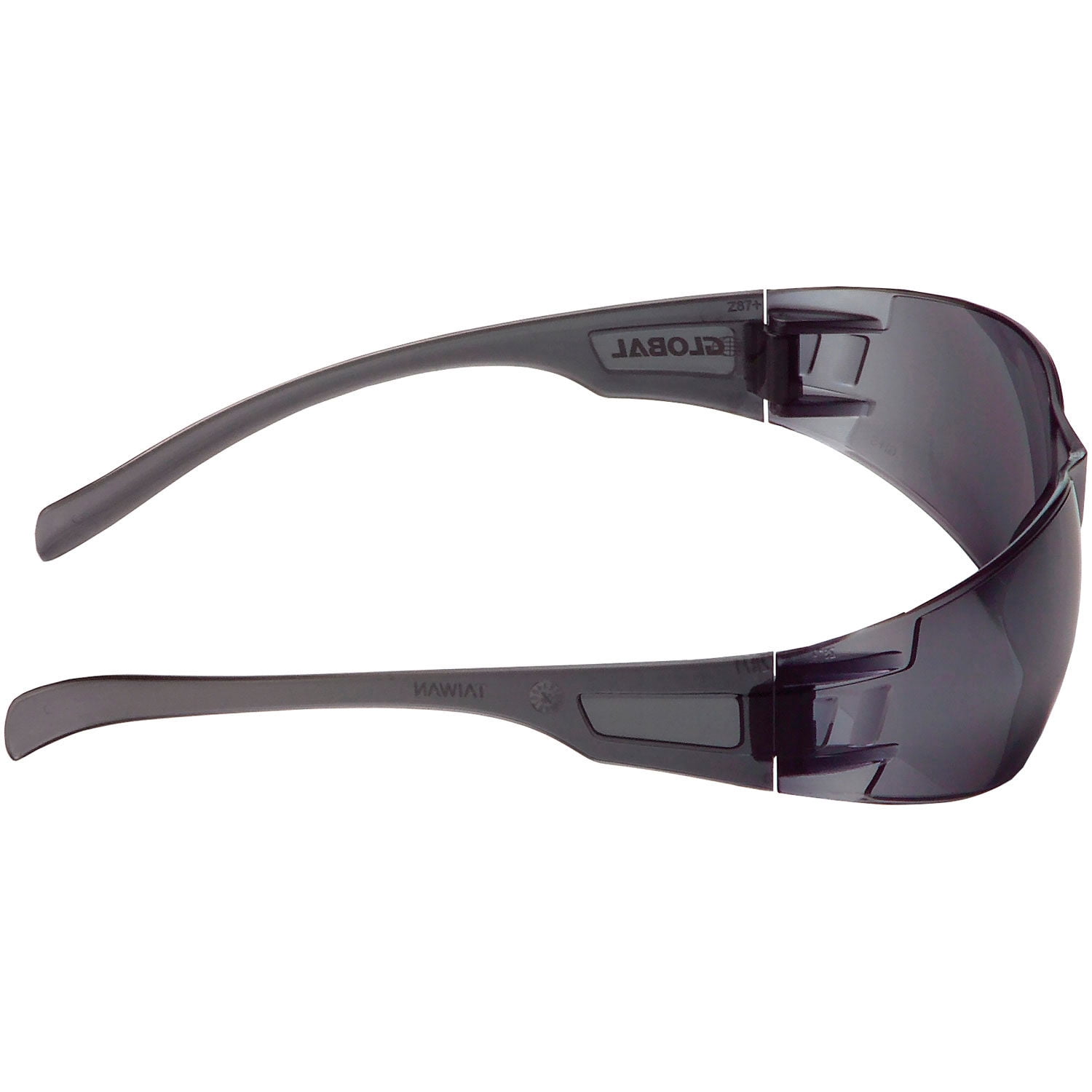 Frameless Safety Glasses, Scratch Resistant, Mirror Lens, Silver Frame, Lot of 12