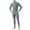 Blue, variant on HKEJIAOI Thermal Underwear Set for Men/Women Round Neck Loose Solid-Color Home Clothes Long Johns Base Layer Cold Weather