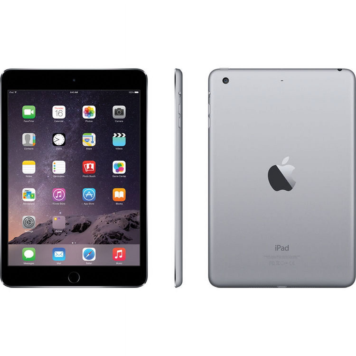 Restored Apple iPad mini 3 (2014) 7.9" Tablet, 16GB, Wi-Fi+Cellular, Space Gray (Refurbished)