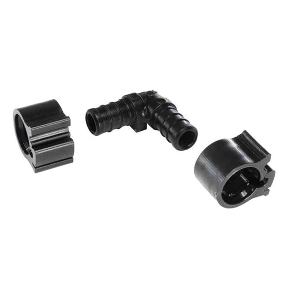 Codo PEXLOCK 30800 1/2 pulgada negro