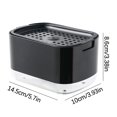 thumbnail image 2 of Hovmgk Kitchen Soap Box, Press-Type Cleaning Bin, Automatic Detergent Case, Plastic Hollow Tray 14.5x10x8.6cm, Kitchen Cleaning Supplies, Detergent Storage & Oil-Stain Cleaning for Home Cooks, 2 of 2