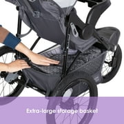 Baby Trend Expedition Zero Flat Jogging Stroller with LED Lights, Dash Grey