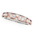 thumbnail image 1 of 14k White And Rose Gold Infinity Diamond Band (1/5 cttw) Size 5.5, 1 of 2