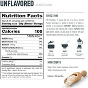 Isopure, Zero Carb 100% Whey Protein Isolate, 25g Protein Powder, Unflavored, 3 lb, 47 Servings
