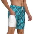 thumbnail image 3 of Balery Seahorse Mens Swim Trunks Swim Shorts for Men Quick Dry Inseam Beach Shorts with Compression Liner Pocket-Medium, 3 of 9