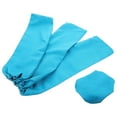 thumbnail image 3 of LABSERRON 4Pcs Sky-Blue Fabric Ceiling Fan Covers for Dust Protection Indoor Use, 3 of 6