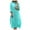 Light Blue-02, variant on Ultrave Tee Shirt Dresses for Women Solid Color Trendy V Neck Dress Fall Trendy