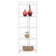 thumbnail image 3 of Convenience Concepts Xtra Storage Five-Tier Folding Corner Shelf in White Metal, 3 of 5