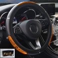 thumbnail image 1 of Car Accessories Auto Parts Products Universal Leather Reflective Car Steering Wheel Cover 38CM Car-styling Sport Auto Steering Wheel Covers Anti-Slip Automotive Accessories, 1 of 2