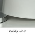 thumbnail image 4 of Mestar Decor Uno Fitter Small Off White Fabric Lampshade 9" x 10" x 7.5", 4 of 6