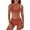 C465/Brick Red, variant on XIYON Bikini Sets For Women V Neck High Waisted Swimsuits Two Piece Bathing Suit Vacation Outfits Swimwear 2026