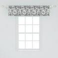 thumbnail image 2 of Ambesonne Vintage Botany Window Valance, Beer Hops Sketch, 42" x 12", Charcoal Grey White, 2 of 3