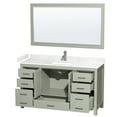 thumbnail image 7 of Wyndham Collection WCS141460SLGC2UNSM58 Sheffield 60" Free Standing Single Basin Vanity, 7 of 7