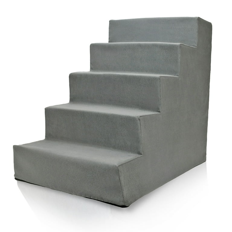 Precious Tails Deluxe High Density Foam 5 Step Pet Stairs for Dogs and Cats Durable Lightweight and Portable Staircase for Easy Mobility Assistance Walmart