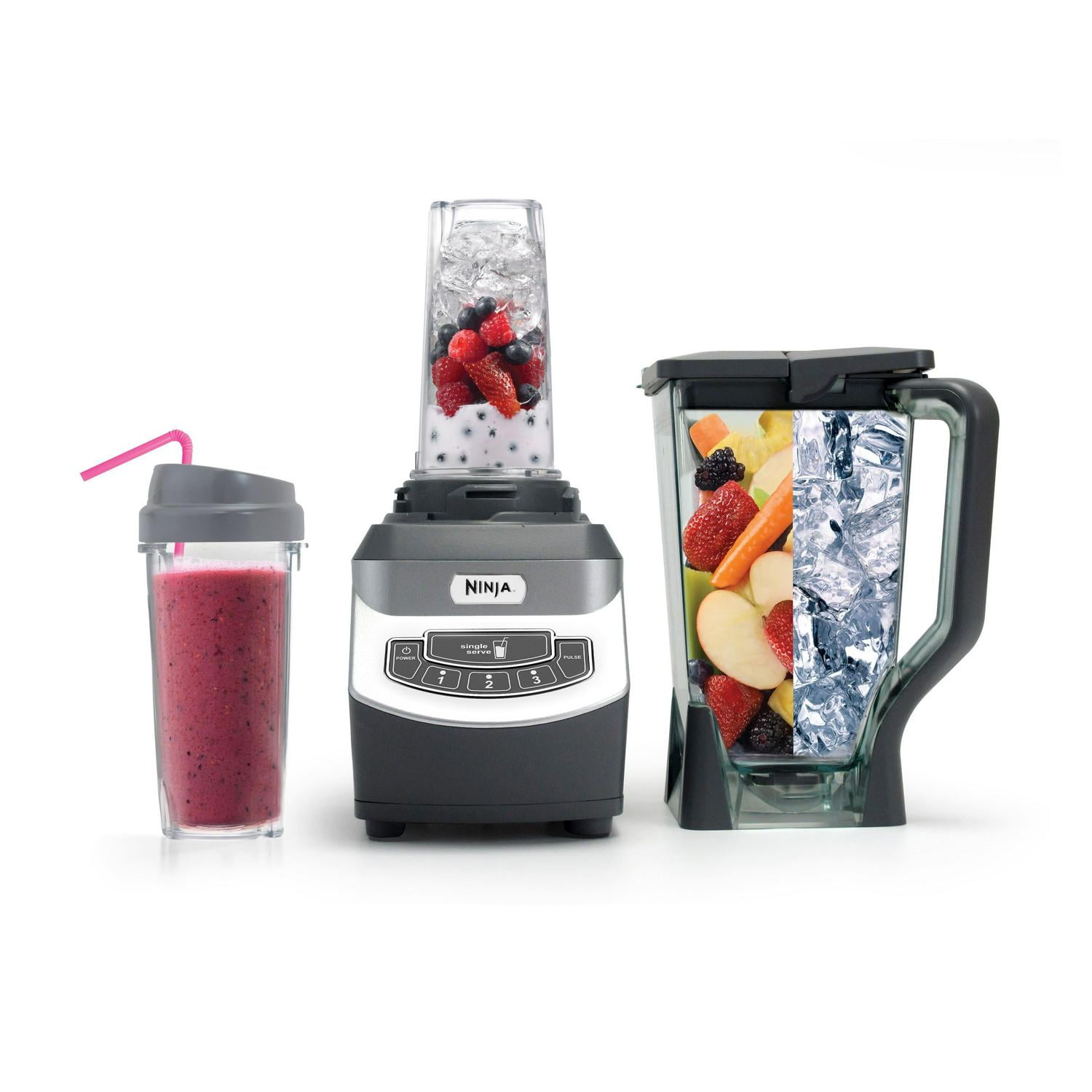 Ninja Professional Blender with Nutri Ninja Cups - Walmart.com