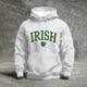 thumbnail image 1 of Ceisia Men's Irish Four-Leaf Clover Print Hoodie | Vintage Washed Relaxed Long-Sleeve Casual Sweatshirt Gift, 1 of 3