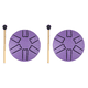 thumbnail image 1 of Tambor Lluvia 3 Pulgadas Y 6 Notas para Exterior Lengua Acero Yoga () Morado, 1 of 4
