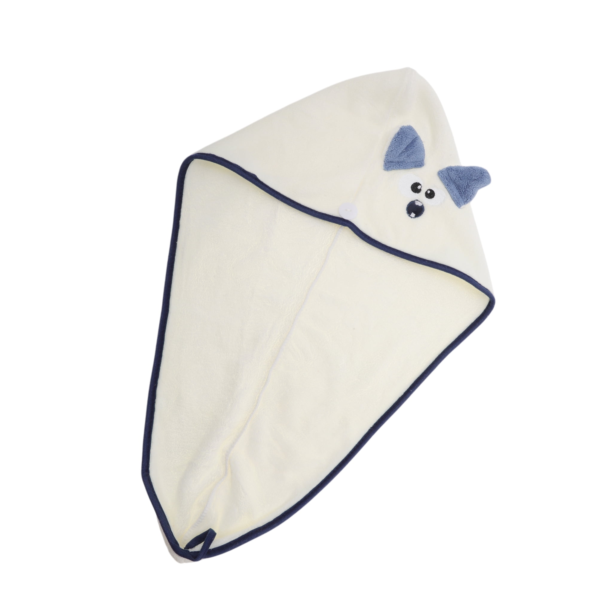 Unique Bargains 1pc Soft Cartoon Pattern Hair Towel 26.38"x 10.24" Beige