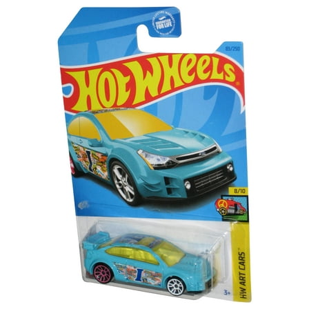 Hot Wheels HW Art 8/10 (2021) Blue '08 Ford Focus Toy Car 83/250