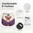 thumbnail image 4 of Balery Butterfly Over Lavender Pantalones cortos deportivos para mujer con forro y dos bolsillos, elásticos, para entrenamiento, gimnasio, yoga-Small, 4 of 7
