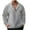 1-A-Gray, variant on Momasggi Mens Quarter Zip Sweatshirt Casual Long Sleeve Stand Collar Pullover Tops Fashion Solid Color Sweatshirts Wine 3XL