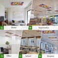 thumbnail image 6 of Boho Flowers Magnetic Fluorescent Light Covers for Ceiling Lights 2x4Ft, Bohemia Ethnic Floral Colorful Floral Office Classroom Kitchen Drop Ceiling Light Covers Lighting Filters Shade Panel 4 Packs, 6 of 9
