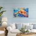 thumbnail image 2 of Stupell Industries Brown Sea Turtle Under Surface Gray Framed Giclee Art, design by LSR Design Studio, 20 x 30, 2 of 8
