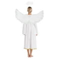 thumbnail image 2 of iiniim Womens Angel Flare Sleeve Chiffon Dress with Headband Feather Wings Halloween Outfit Ivory M, 2 of 7
