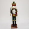 thumbnail image 2 of 12 inch Height Wooden Nutcracker Soldier Ornaments Handcraft, 2 of 10
