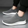 thumbnail image 2 of LASUDRAA Mens Walking Shoes Slip on Sneakers Running Tennis Lightweight Breathable Fit Socks Shoes, 2 of 5