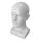 thumbnail image 4 of Cabeza de maniquí de PVC para hombre, soporte de exhibición, herramienta de peinado de belleza para sombrero, bufanda, accesorio Blanco, 4 of 9