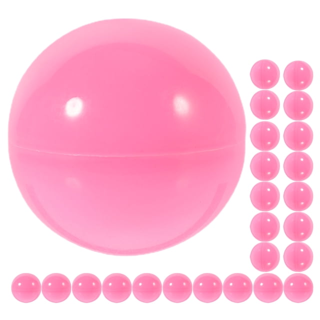 25 piezas de bolas de rifa, máquina de chicles, esfera de chuchería rellenable, pequeños contenedores de colores, bolas de juego de esfera para cumpleaños, recuerdos de fiestas navideñas