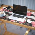 thumbnail image 3 of Long Mouse Pads for Desk,Pioneer Flower Floral Print Pattern Desk Mats on Top Of Desks, Desk Mouse Pad Extra Large with 3mm Non-Slip Base and Stitched Edge for Gaming,Office,Work,Home 35.4"x15.7", 3 of 6