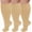 Nude, variant on 3 Pairs Plus Size Compression Socks for Women and Men Wide Calf 20-30mmhg Extra Large Knee High Support for Circulation