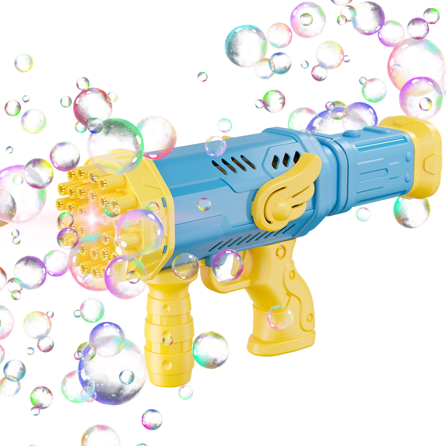 NAPEI 32 Hole Bubble Machine for Kids , Angel Bazooka Bubble Gun with