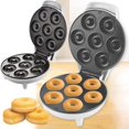 thumbnail image 1 of Nomeni Bakeware Donut Maker Donut Maker 1200W Non Stick Donut Maker 7 Hole Round Electric Donut Maker With Non Slip Feet Simple Portable Donut Maker Easy Release 7.87 Inches, 1 of 9
