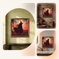 thumbnail image 6 of Natural Wood Framed Cute Ghost Reading Book Halloween Wall Art Print 20x20cm Vintage Spooky Pumpkin Illustration Wall Hanging Decor For Bedroom Living Room Holiday Tabletop Picture, 6 of 7