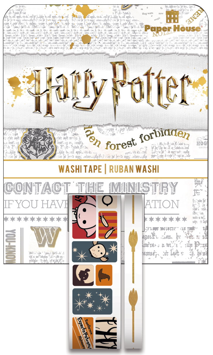  Paper House Productions Harry Potter Icons Set of 2 Foil Accent Washi  Tape Rolls for Scrapbooking and Crafts