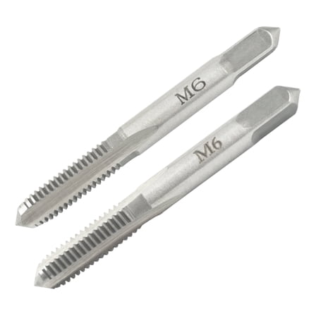 M6X1 Hand Tap Right Hand, M6 X 1mm Metric Threading Hand Tap 1Pair