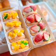 thumbnail image 4 of Paquete de 50 cajas de papel con tapas transparentes, envases de comida desechables blancos, cajas de sándwich, cajas de panadería para rollo de pasteles, fresas, galletas, 4 of 4