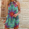 thumbnail image 2 of Vestido HUOGUO, casual, de verano, a la moda, de metal, cuello colgante, para mujer, 2 of 5