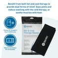 thumbnail image 6 of BodyMed 360° Hot & Cold Sleeve for Knee, Elbow, Ankle, Wrist Discomfort Relief – Flexible, Reusable Gel Ice Pack Compression Therapy for Sprains, Arthritis, Tendonitis - Large, 6 of 7