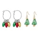 thumbnail image 1 of Pendientes navideños, regalos navideños para mujeres y niñas, 1 of 5