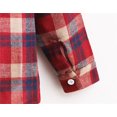 thumbnail image 3 of Gibobby blusas de vestir Niños formal Camisas de niños pequeños para bebés, camisas occidentales con botones, traje de Navidad para niños, camisas a cuadros de búfalo para niñ(Rojo, 5-6 Años), 3 of 5