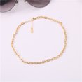 thumbnail image 2 of 18K Gold Plated Matching Chain Choker Necklace, 2 of 5
