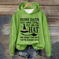 thumbnail image 4 of Some Days You Have To Put On The Hat Hoodie Halloween Witch Hoodies for Women Funny Graphic Sweatshirt Pullover Tops, 4 of 5