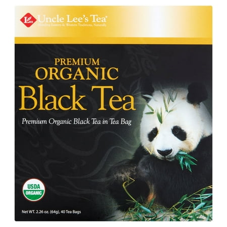 (3 Boxes) Uncle Lee's Tea Premium Organic Black Tea, 40 count, 2.26