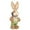 A, variant on Easter Decorations Bunny Easter Straw Bunny Figurines Cute Rabbit Holding Carrot Straw Rabbit Decor Statue for Home Farmhouse Office Kitchen Spring Tabletop Decoration