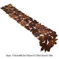 thumbnail image 2 of 1 Pack Thanksgiving Embroidered Maple Leaves Table Mats, Fall Leaves Rectangular Placemats for Autumn Harvest Home Kitchen Dining Decor (35x174cm), 2 of 8